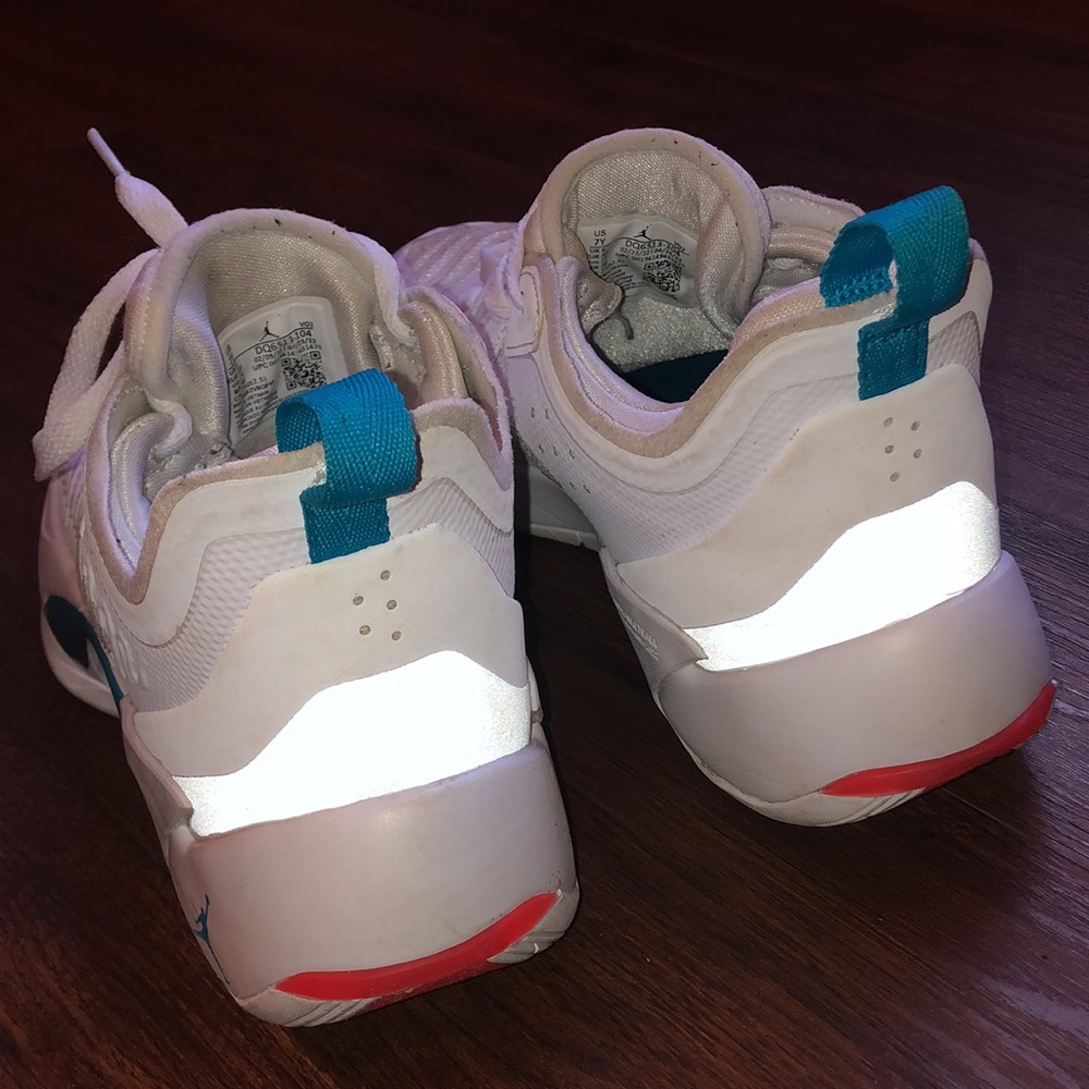 Size 7 Youth 7Y Jordan Brand Luka Doncic White and Blue Athletic Sneakers - Picture 11 of 14